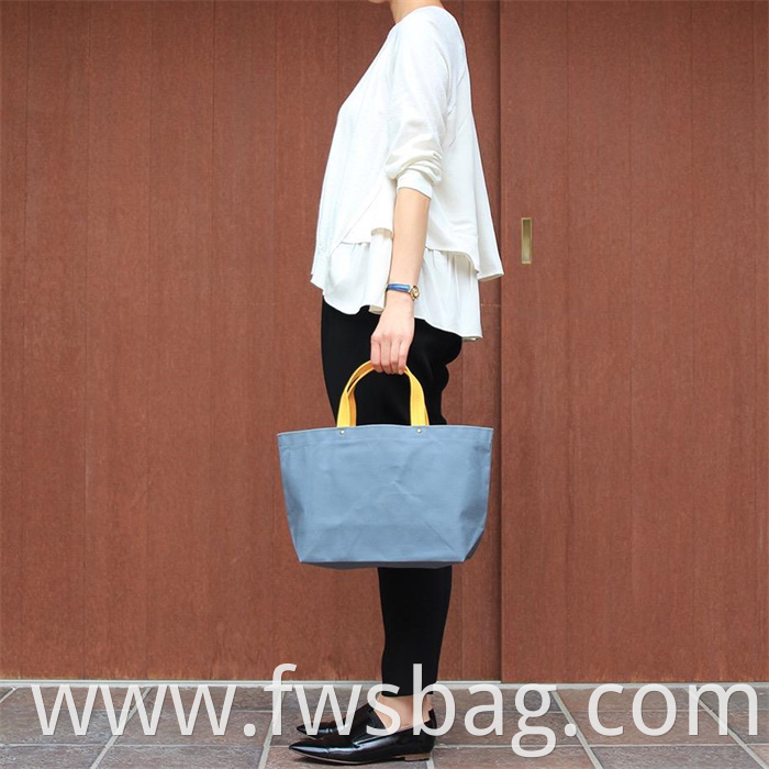 Bag Women Blue OEM Customized Designer Handbag Tote Logo Color Material Shopping Bags With Zipper Logos